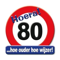 Huldebord - 80 Jaar