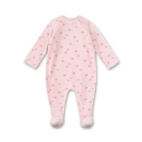 Sanetta pyjama baby meisjes: overall, Velours, met voetjes ( SAN.64 )