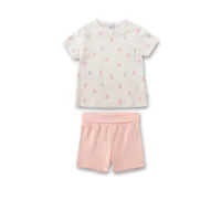 Sanetta Meisjes Pyjama: Vlinder motief, korte mouw / short ( SAN.104 )