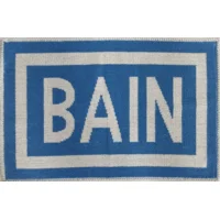 Badmat katoen blauw BAIN