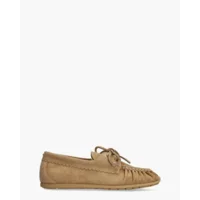 NUBIKK Riley Jade Beige Dames Veterschoenen