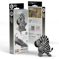 Bouwpakket - Eugy 3D - Wild dier - Zebra - 27st. - 6.2x4.4x6.8cm - Karton - 6+
