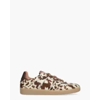 DWRS Label Poona Cow Hair Off-White/Cognac Damessneakers