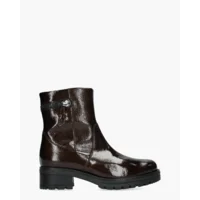 Gabor 72.780.84 Donkerbruin Dames Enkellaarsjes