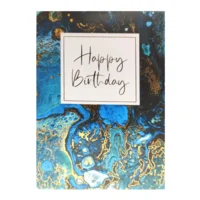 Kaart - Gold Rush - Happy birthday - GLD031