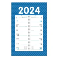 Week omlegkalender - 2024 - Op schild - 21x34cm