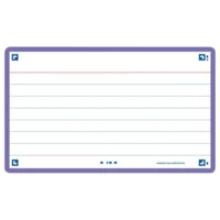 Flashcard Oxford 2.0 75x125mm 80vel 250gr lijn Paars