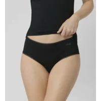 Sloggi dames midi slip: go organic cotton duopack zwart (SLOG.240)