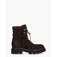 Mat:20 7357 Donkerbruin Dames Veterboots