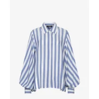 Ibana Thalita Blauw/Wit Dames Blouse