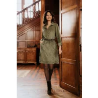 Signe Nature Kleed: Kaki, Ribfluweel ( Signe.1347 )