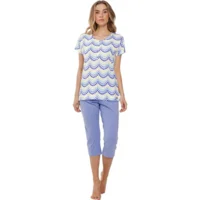 Pastunette ( Rebelle ) Pyjama Dames: Light Purple, korte mouw / 3/4broek ( PAS.74 )