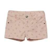 Minymo Meisjes Short Fijne Bloemen Print Mahogany Rose