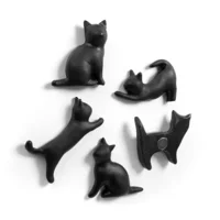 Trendform Magneten Katten Zwart Set van 5 Stuks Meow