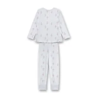 Sanetta Pyjama meisjes: Bloemetjes, licht blauw, 100% katoen ( SAN.158 )