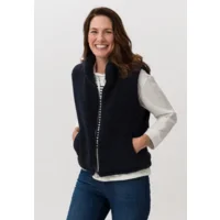 Frank Walder  Dames Bodywarmer, schapenvel, blauw ( WAL.82 )