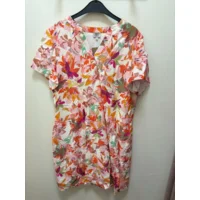 Mivida kleed: Korte mouw, Oranje Tinten ( MIV.4)