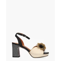 Chie Mihara Kaski48 Beige/Zwart Damessandalen