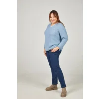 Mona Lisa Pull: Merino wol, Licht blauw ( MONA.174 )