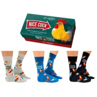 Nice Cock - Heren Sokken - 3 paar in een Doos - Maat 39-46