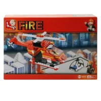 Reddingshelikopter brandweer - compatibel met Lego