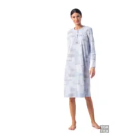 Egatex Dames nachthemd: Lang model, interlock ( EGA.324 )