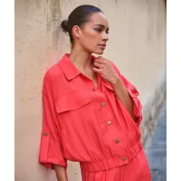 Esqualo Blazer: Koraal, korte mouw ( ESQ.320 )