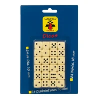 Dobbelstenen - 24 stuks op blister
