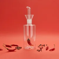 Balvi Olie of Azijn Fles Chilli 350 ml No Drip Glas
