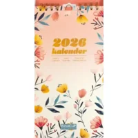Kalender - 2026 - Bloemen - Zalm roze