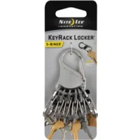 Nite Ize KeyRack Locker Roestvrij Staal met Stalen S-Biners KLK-11-R3