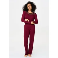 Lingadore Port Desire Nights pyjama in bordeaux