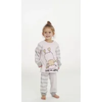 Happy People Meisjes pyjama: Roze gestreept ( HAP.58 )