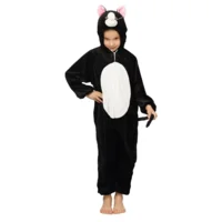 ZWARTE ONESIE POES/KAT