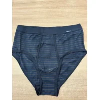 Ammann Heren Slip met opening : Blauw gestreept ( AMM.593 )