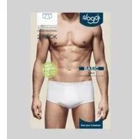 Sloggi Basic Men Maxi: herenonderbroek met opening, 2 pack ( Grijs / wit) ( Slog.94 / Slog.99 )