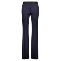 Gardeur Dames broek: Zaria, Blauw gespikkels ( Wollen look en feeling ) ( GAR.22 )
