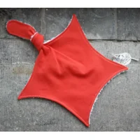 Knuffelster - Knuffeldoekje Handgemaakt Oranje zonder bijtring