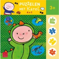Clavis Puzzelen met Karel. 4-in-1-puzzel (Hallo Dino)