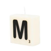 Cijfer- / letterkaarsje - Scrabble - M