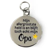 Bedeltje - Allergrootste held mijn opa - Charms for you