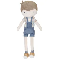 Pop - Knuffelpop - Jim - Blauw - 50cm - Little Dutch