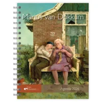 Bureau agenda - 2026  - Marius van Dokkum -17.6x23,8cm - Met spiraal