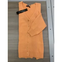 Diversa Cardigan met knopen: Oranje ( DIV.640 )