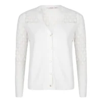 Esqualo Off White Gilet Gebreid ( ESQ.170)