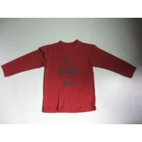 Rode t-shirt lange mouwen staxo 140/10J