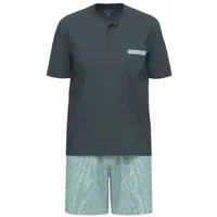 Ammann Heren Pyjama: Blauw, korte mouw / short ( AMM.687 )