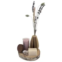 Luxe Cadeauset met Droogbloemen, Kaarsenzand en Ambachtelijke Zeep - Lichtpaars