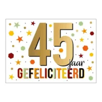 Kaart - Goud waard - 45 jaar - GWA24