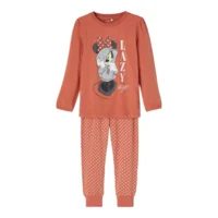 Name-it Meisjes 2-delige Pyjamaset Minnie Mouse Etruscan Red